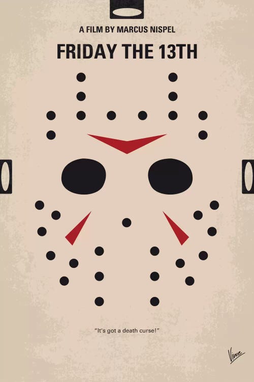 Friday The 13th Minimal Movie Poster