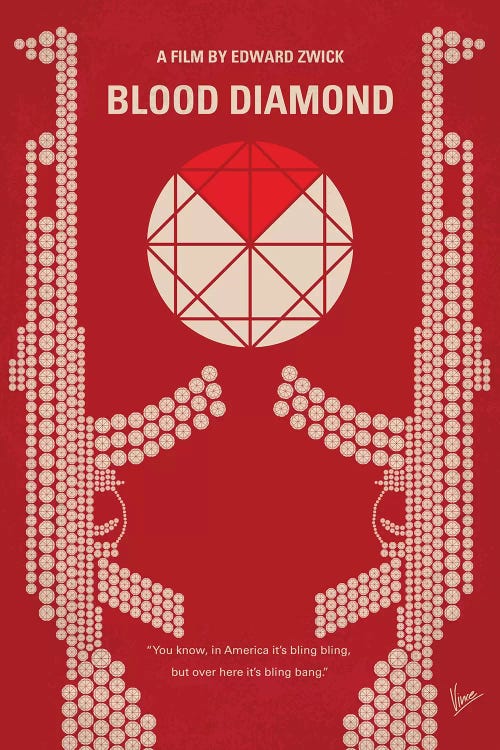 Blood Diamond Minimal Movie Poster