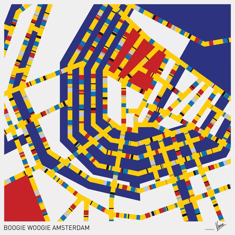 Boogie Woogie Amsterdam by Chungkong wall art