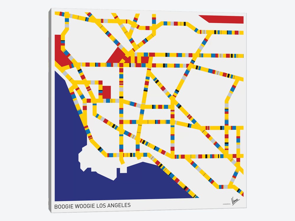 Boogie Woogie Los Angeles by Chungkong 1-piece Art Print