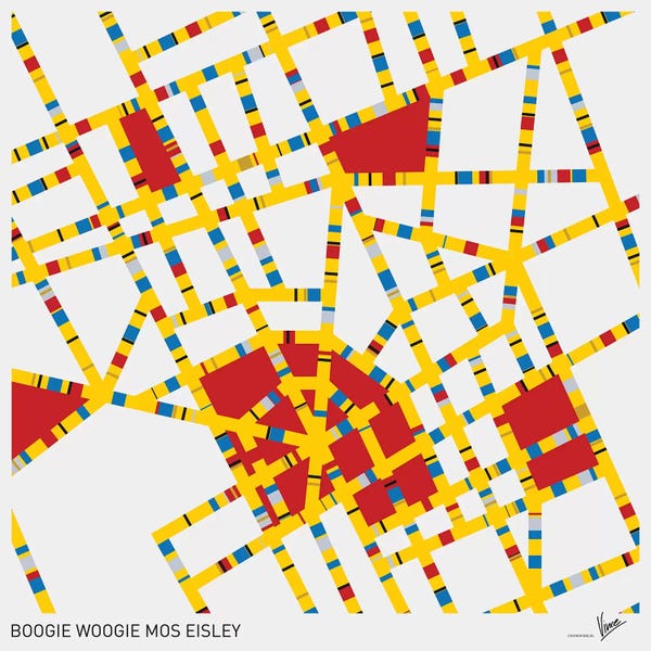 Abstract Maps: Boogie Woogie Mos Eisley by Chungkong