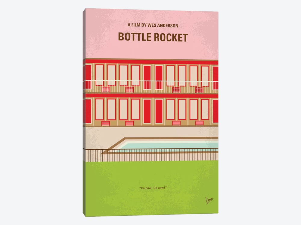 Bottle Rocket Minimal Movie Poster by Chungkong 1-piece Art Print