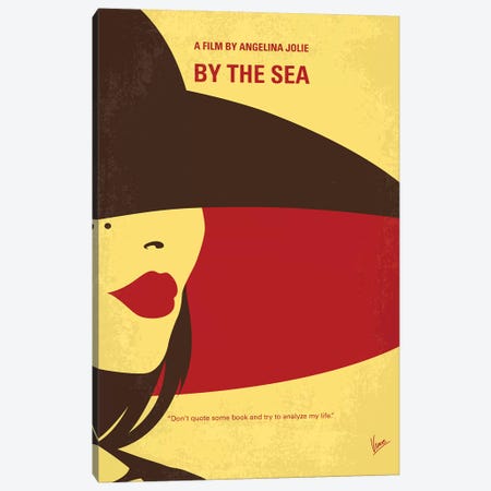 By The Sea Minimal Movie Poster Canvas Print #CKG815} by Chungkong Canvas Print
