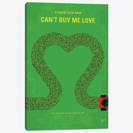 Can't Buy Me Love Minimal Movie Poster Canvas Print #CKG816} by Chungkong Canvas Art Print
