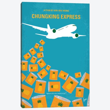 Chungking Express Minimal Movie Poster Canvas Print #CKG818} by Chungkong Canvas Art