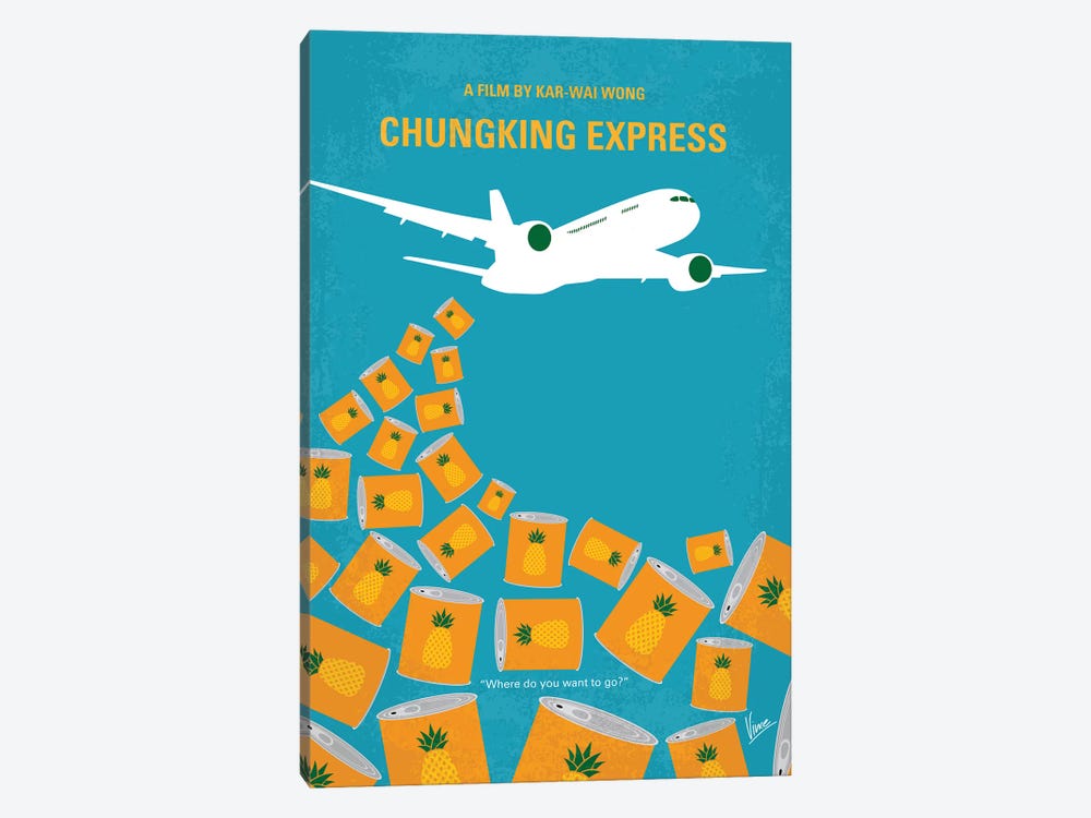 Chungking Express Minimal Movie Poster by Chungkong 1-piece Canvas Print