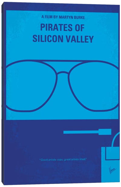 Pirates Of Silicon Valley Minimal Movie Poster Canvas Art Print - Movie Posters