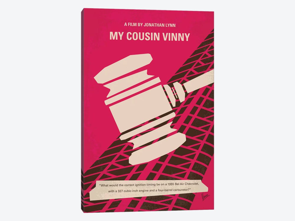 Cousin Vinny Minimal Movie Poster by Chungkong 1-piece Art Print