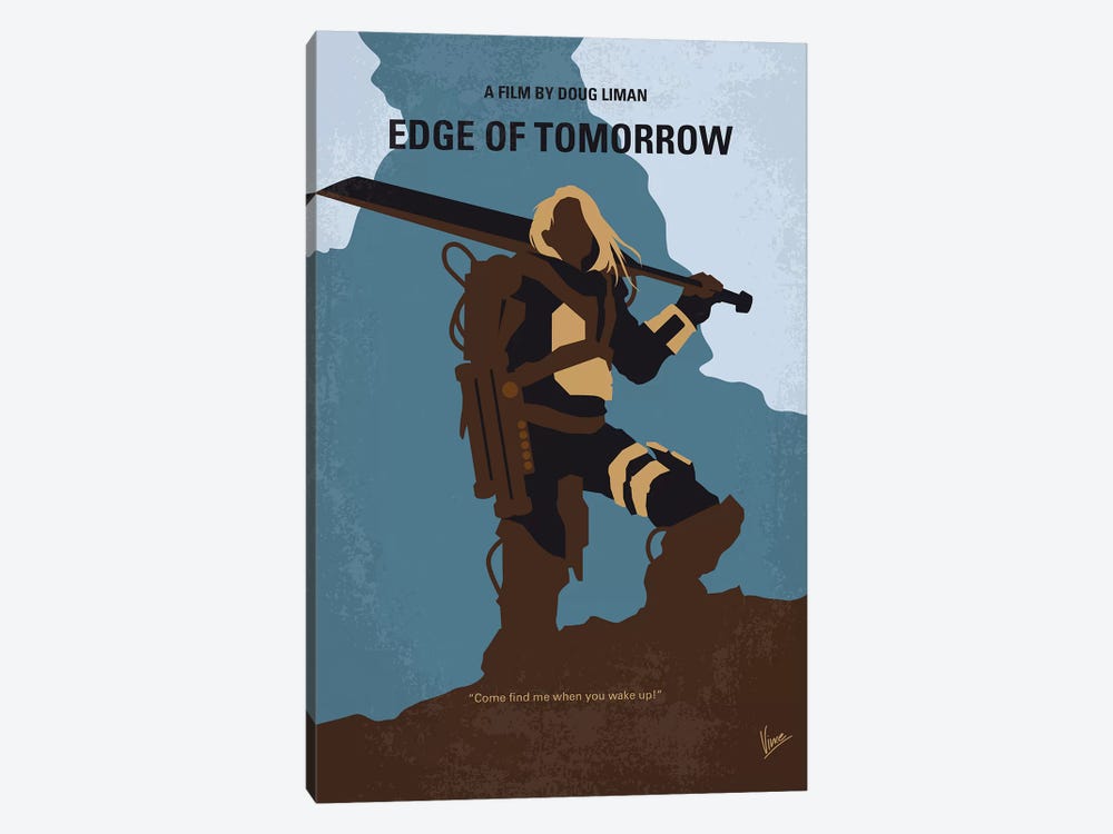 Edge Of Tomorrow Minimal Movie Poster by Chungkong 1-piece Canvas Print