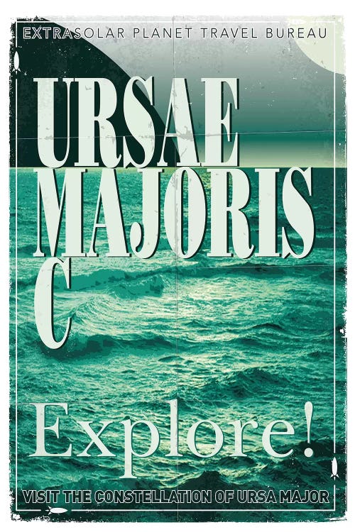 Exoplanet Travel Poster III Ursae Majoris by Chungkong wall art
