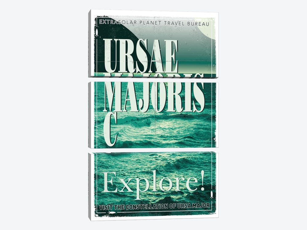 Exoplanet Travel Poster III Ursae Majoris by Chungkong 3-piece Canvas Art Print