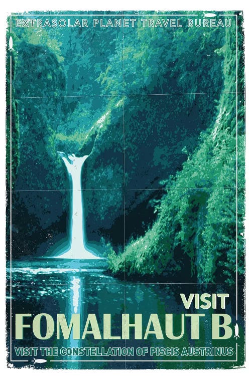 Exoplanet Travel Poster IV Fomalhaut b by Chungkong wall art