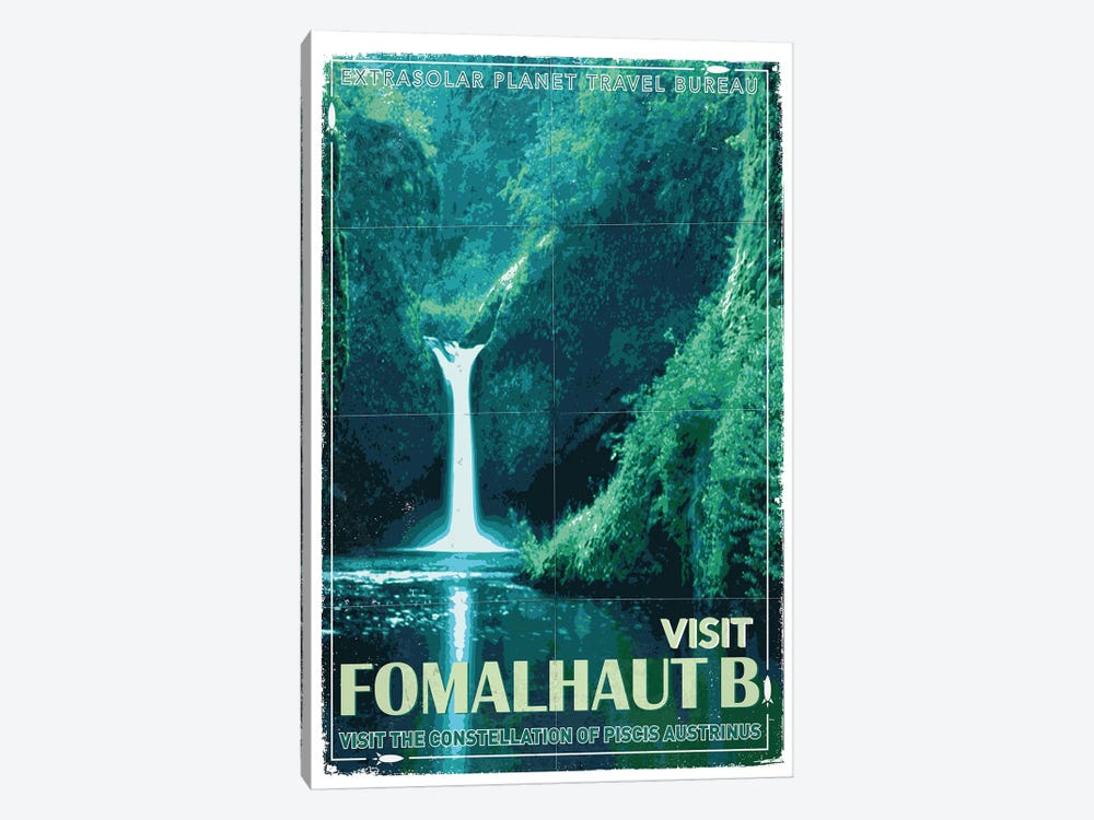 Exoplanet Travel Poster IV Fomalhaut b by Chungkong 1-piece Canvas Wall Art