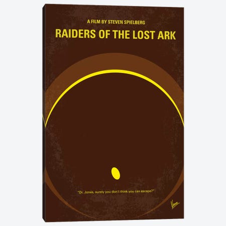 Raiders Of The Lost Ark Minimal Movie Poster Canvas Print #CKG85} by Chungkong Canvas Wall Art
