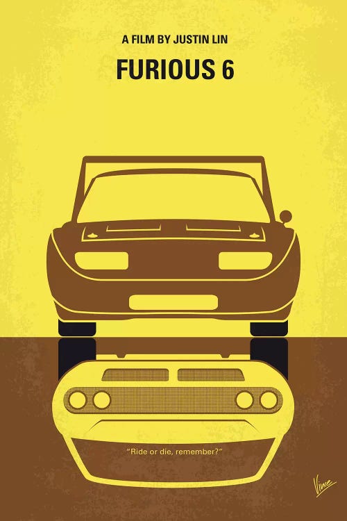 Furious 6 Minimal Movie Poster