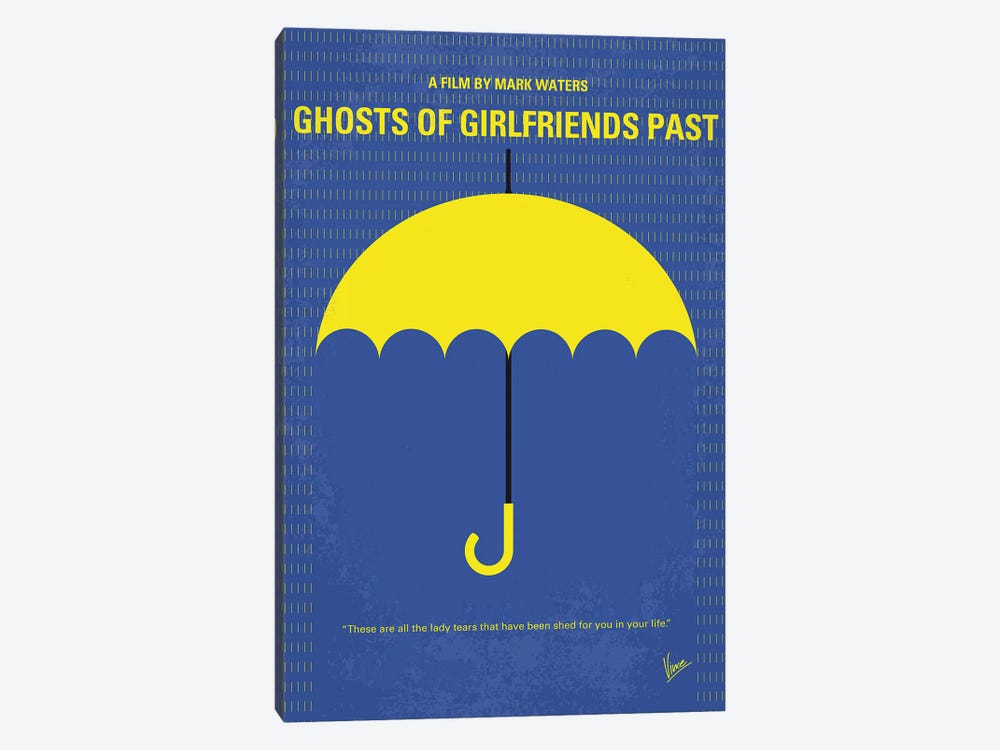 Ghosts Of Girlfriends Past Minimal Movie Poster by Chungkong 1-piece Canvas Art Print
