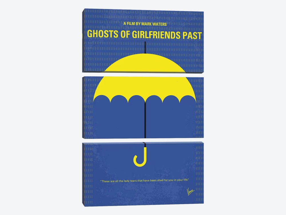 Ghosts Of Girlfriends Past Minimal Movie Poster by Chungkong 3-piece Canvas Print