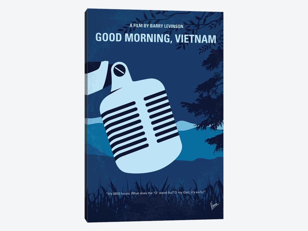 Good Morning Vietnam Minimal Movie Poster by Chungkong 1-piece Art Print