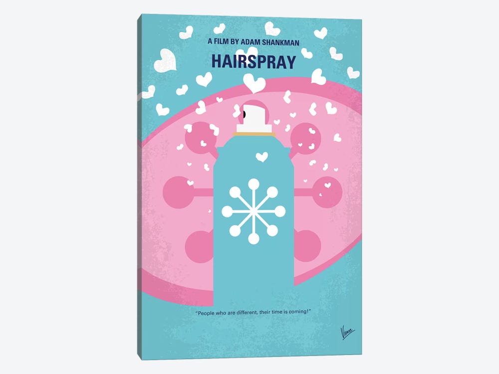 Hairspray Minimal Movie Poster by Chungkong 1-piece Canvas Art
