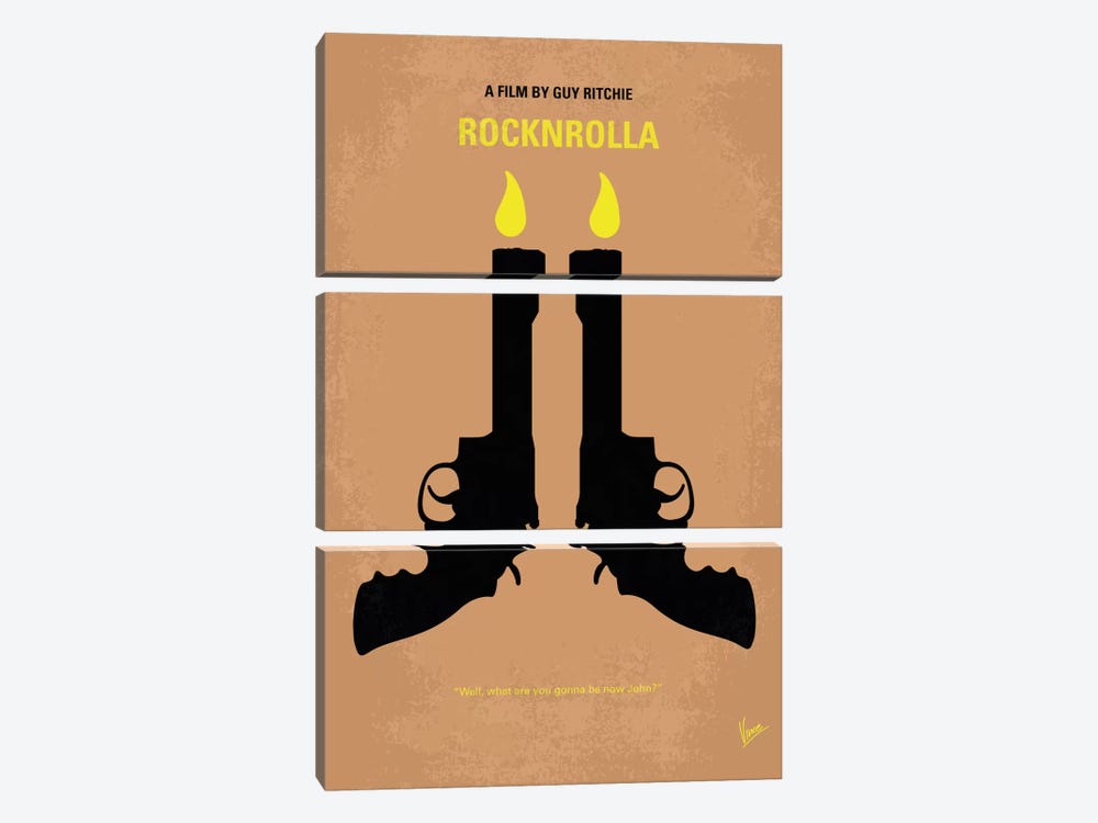 Rocknrolla Minimal Movie Poster by Chungkong 3-piece Canvas Print