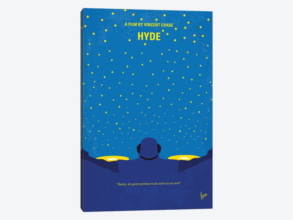 Hyde Minimal Movie Poster by Chungkong 1-piece Canvas Art Print