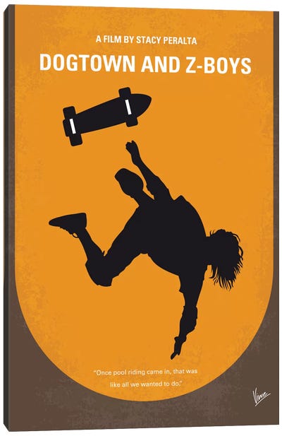 Dogtown And Z-boys Minimal Movie Poster Canvas Art Print - Skateboarding Art