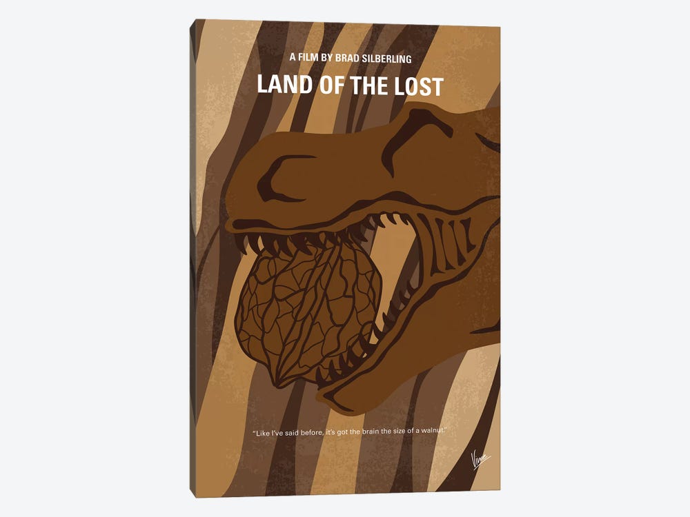 Land Of The Lost Minimal Movie Poster by Chungkong 1-piece Canvas Print
