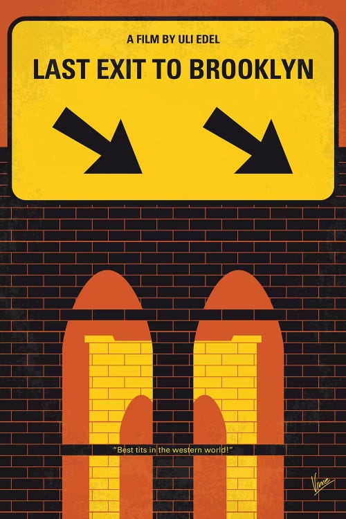 Last Exit To Brooklyn Minimal Movie Poster by Chungkong wall art