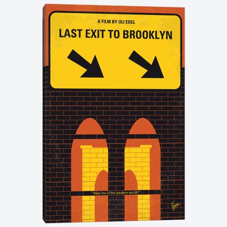Last Exit To Brooklyn Minimal Movie Poster Canvas Print #CKG905} by Chungkong Art Print