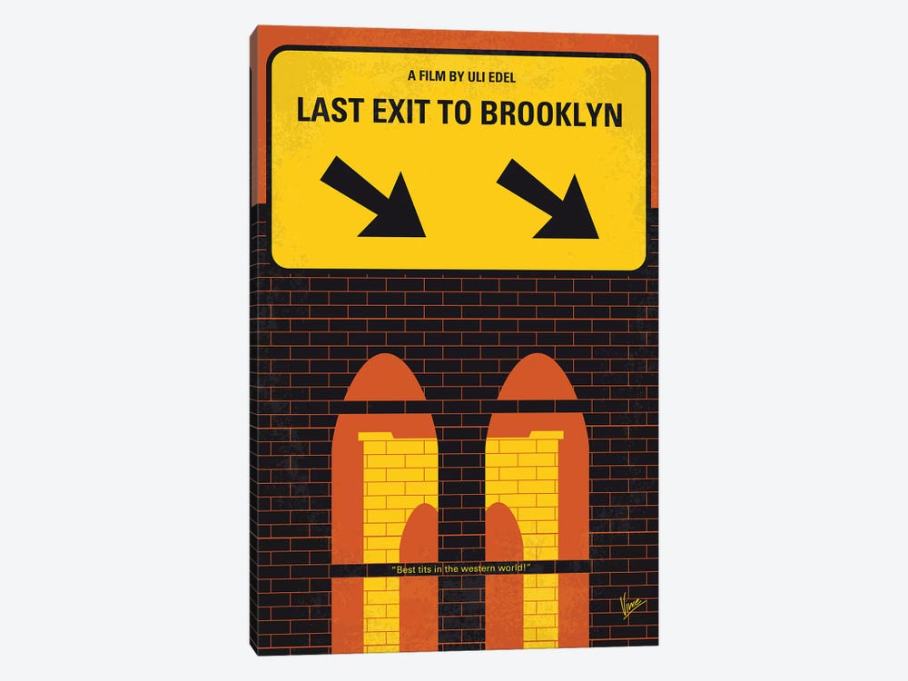 Last Exit To Brooklyn Minimal Movie Poster by Chungkong 1-piece Canvas Artwork