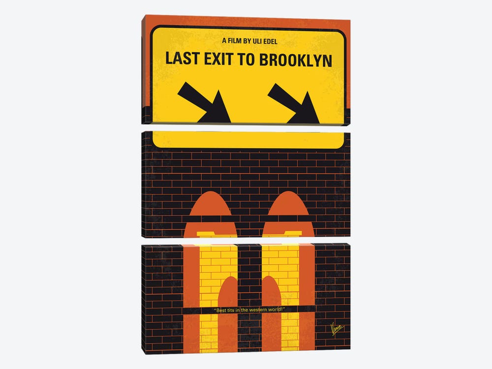 Last Exit To Brooklyn Minimal Movie Poster by Chungkong 3-piece Canvas Artwork