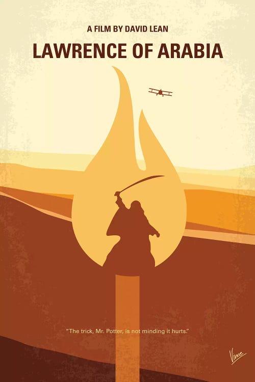 Lawrence Of Arabia Minimal Movie Poster by Chungkong wall art