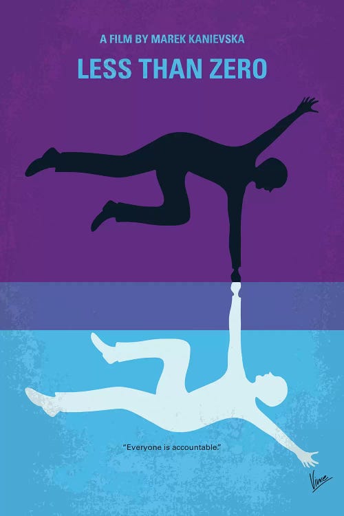 Less Than Zero Minimal Movie Poster