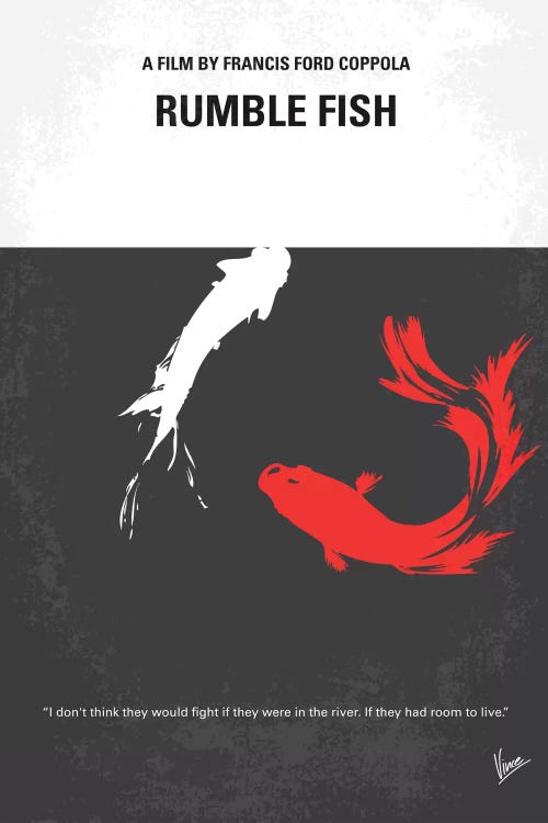 Rumble Fish Minimal Movie Poster