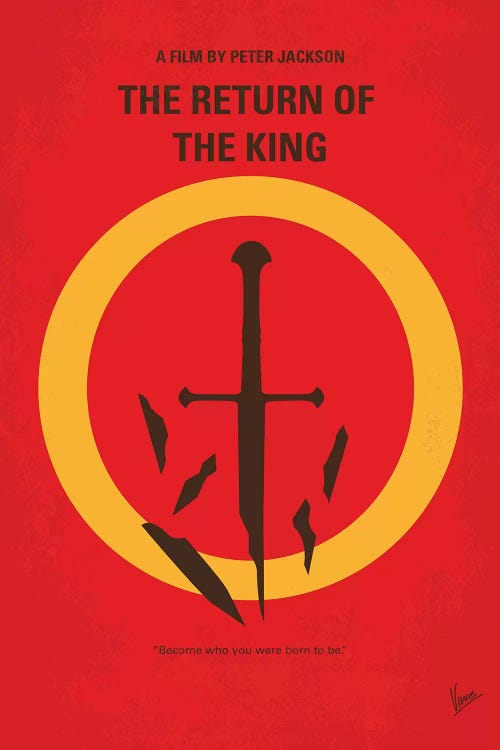 LOTR III Minimal Movie Poster by Chungkong wall art