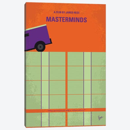 Masterminds Minimal Movie Poster Canvas Print #CKG916} by Chungkong Canvas Artwork