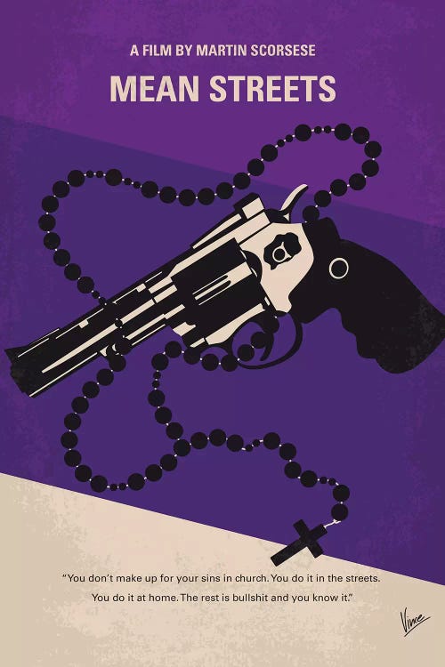 Mean Streets Minimal Movie Poster