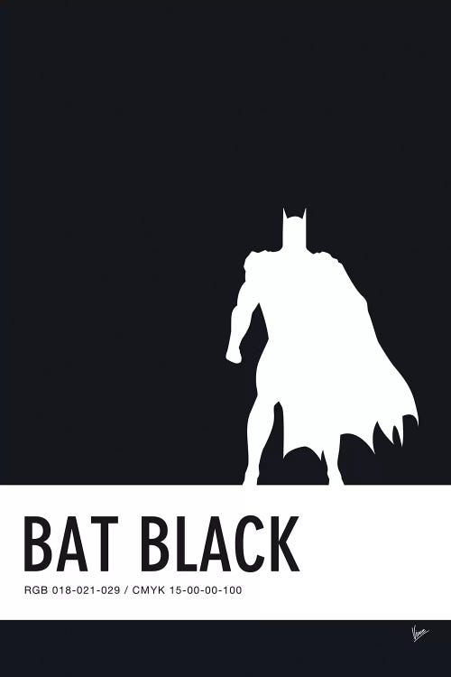 Minimal Colorcode Poster Batman