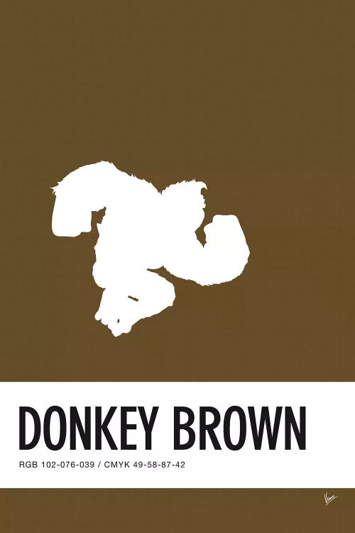 Minimal Colorcode Poster Donkey Kong