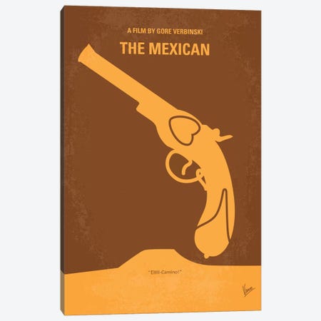 The Mexican Minimal Movie Poster Canvas Print #CKG94} by Chungkong Canvas Print
