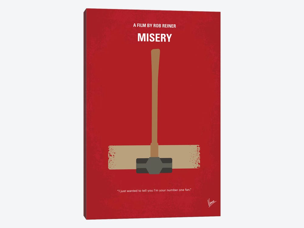 Misery Minimal Movie Poster by Chungkong 1-piece Canvas Wall Art