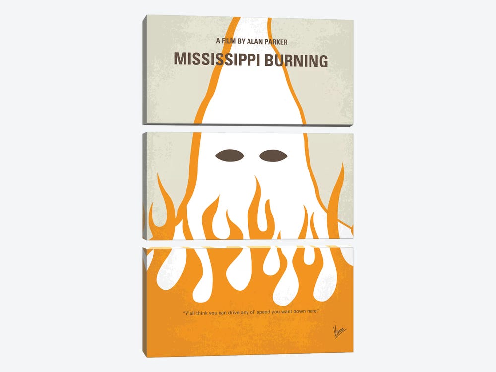 Mississippi Burning Minimal Movie Poster by Chungkong 3-piece Art Print