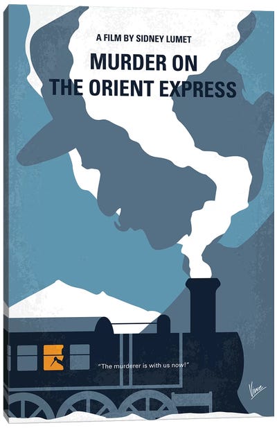 Murder On The Orient Express Minimal Movie Poster Canvas Art Print