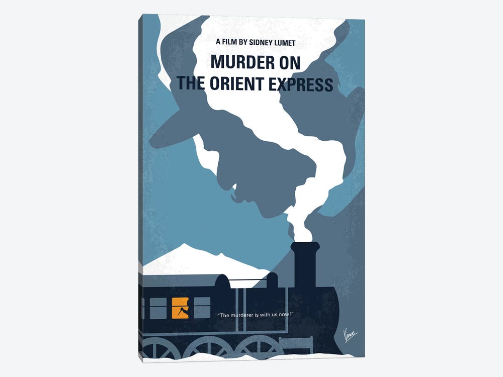 Murder On The Orient Express Minimal Movie Poster by Chungkong 1-piece Canvas Print