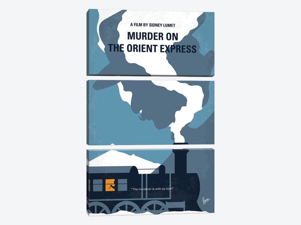 Murder On The Orient Express Minimal Movie Poster by Chungkong 3-piece Art Print