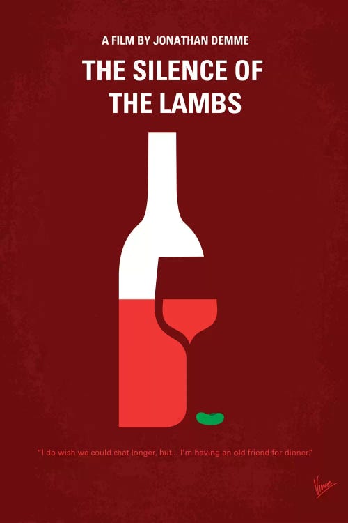 Silence Of The Lambs Minimal Movie Poster