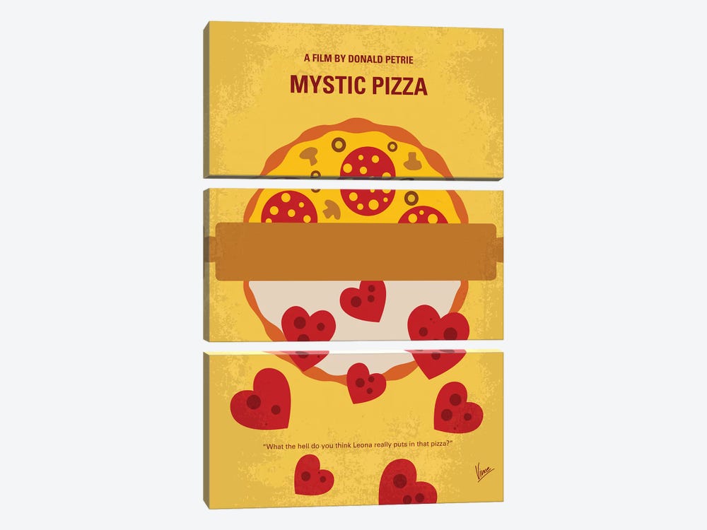 Mystic Pizza Minimal Movie Poster by Chungkong 3-piece Art Print
