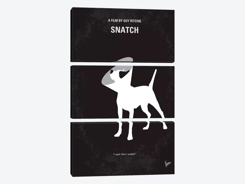 Snatch Minimal Movie Poster by Chungkong 3-piece Canvas Art