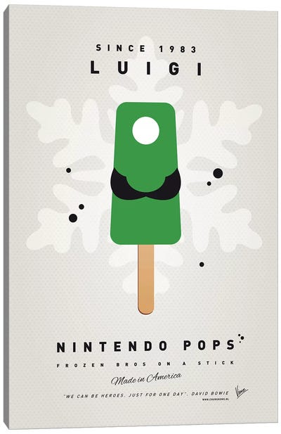 Nintendo Ice Pop VII Canvas Art Print - Ice Cream & Popsicle Art