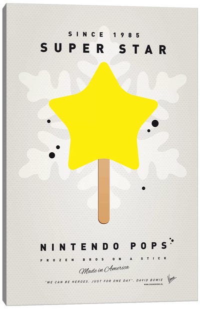 Nintendo Ice Pop XV Canvas Art Print - Ice Cream & Popsicle Art